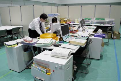 再びつばめホールに戻った燕市選管