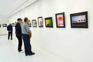 12月1日まで三条東公民館で開かれている山田昌男写真講座生作品発表会