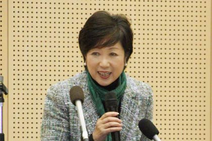  応援演説に訪れた小池百合子氏