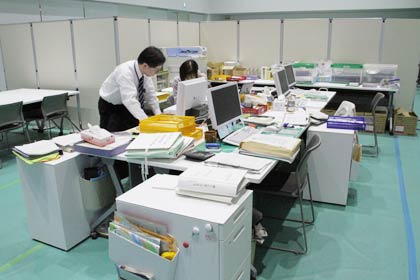 燕市役所つばめホールに事務室を移したばかりの燕市選管