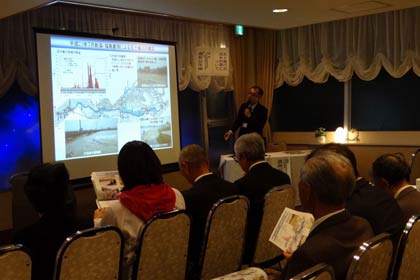  三条市の五十嵐川を愛する会が開いた7.13水害10周年記念講演会