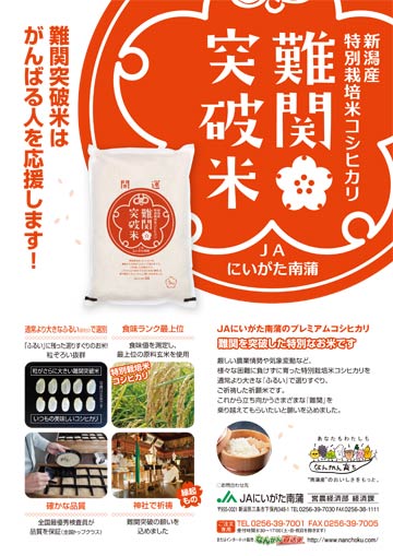 難関突破米のちらし