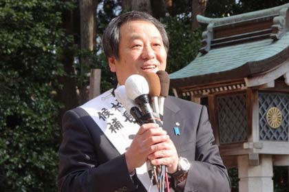 第一声を放つ大谷氏