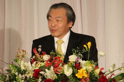 新潟経済同友会会長として株式会社ハードオフコーポレーション代表取締役会長兼社長の山本善政氏