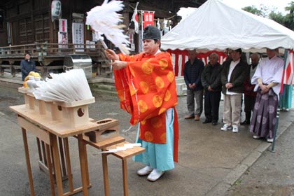 燕市・戸隠神社で初めて行われた天神講祈願祭