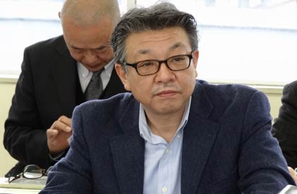 会長に就いた三条市商店街組合連合会の星野会長