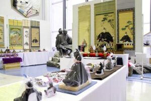 越後出雲崎「天領の里」で開かれている第17回天神さま展示会