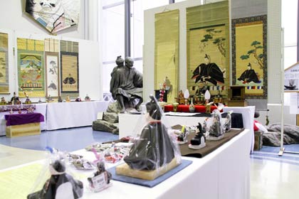 越後出雲崎「天領の里」で開かれている第17回天神さま展示会