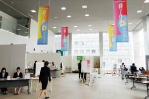20日から22日まで燕三条地場産業振興センターで開かれているテクノスクール修了展