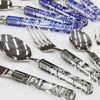 「江戸切子カトラリー5pc（ブラック・ブルー・レッド）」 (株)荒澤製作所・燕市水道町1