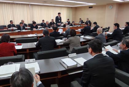 三条市の3月定例会の提出議案概要説明会