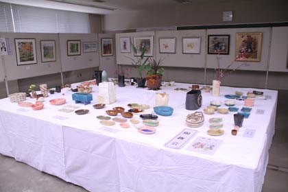 中央公民館作品展展示会場