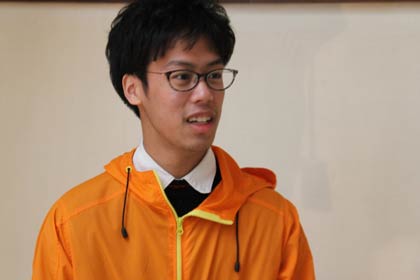 学生スタッフ代表の3年中島啓さん