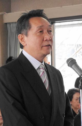 退職者を代表して池浦教育委員会教育部長が謝辞