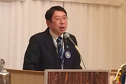 燕ロータリークラブの遠藤会長