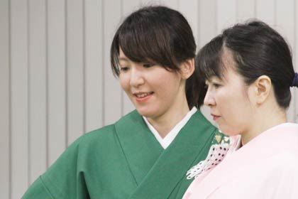 分水太夫役の榊真梨さん