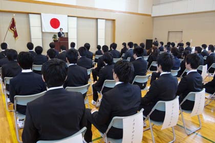 県立三条テクノスクールの平成27年度入校式