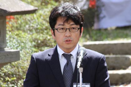 北沢茂樹信濃川河川事務所大河津出張所長の式辞