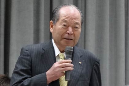 三条夏まつり協賛会会長の斉藤弘文三条商工会議所会頭