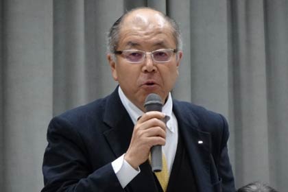 三条夏まつり実行委員会の実行委員長に新任された兼古耕一三条商工会議所副会頭