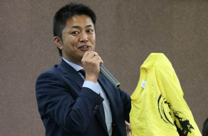 三条市に交流派遣されていた武雄市つながる部秘書課の池田係長