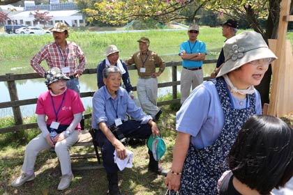 イベントがほぼ終わって一息つくあじさい塾の会員