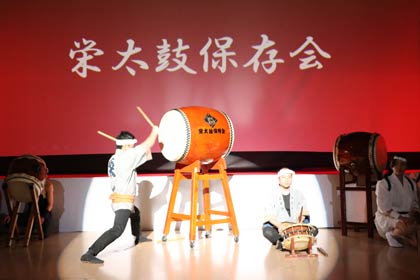 三条市内3地区の和太鼓の競演