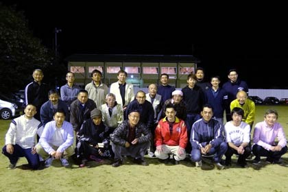 三条先供組合メンバーで記念写真