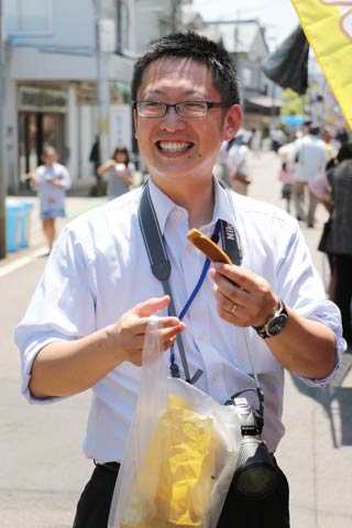 新潟名物ポッポ焼きも初体験