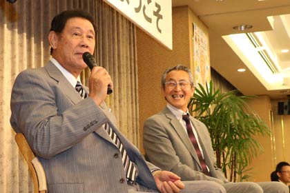 元阪神の田淵幸一さんと元巨人の松本匡史さんによるトークバトル「阪神巨人場外乱闘戦」