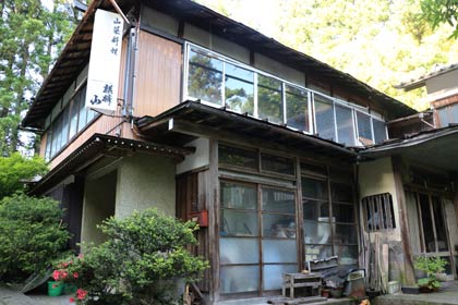 旧湯田上温泉街の風景