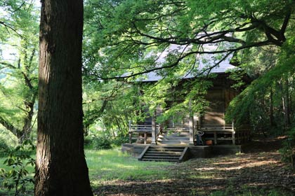 旧湯田上温泉街の風景