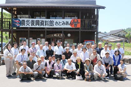 木篭集落で地元有志が運営する「震災復興資料館さとみあん」