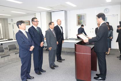  平成26年度燕市優良工事表彰式