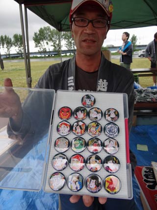 各凧組み武者絵の缶バッジ