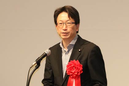 内閣府の平将明副大臣が祝辞