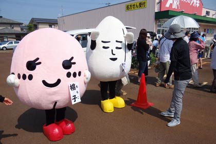  JAにいがた南蒲のゆるキャラも登場