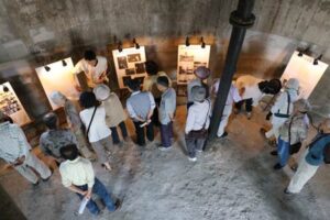 燕市の水道の塔の見学会