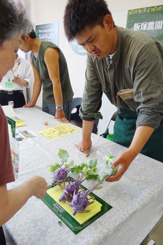 珍しいイタリア野菜も