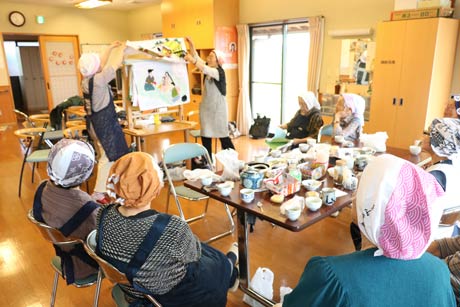 「やひこおもちゃポケット」が新作布芝居「一本のわら」のお披露目会
