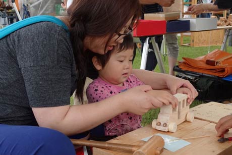  子どももワークショップに参加