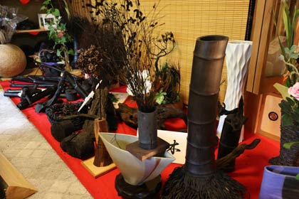 湯のまち巡りの展示会場ではないが作品を見せてもらえることもある
