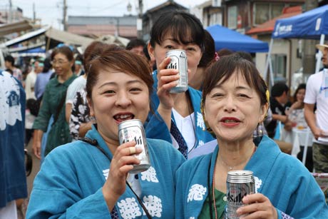  1000人みこしのPRに訪れた担ぎ手