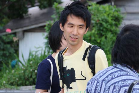 撮影中の松本監督