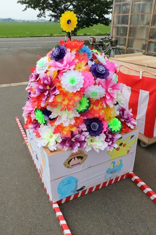 初めて製作したちびっこ花燈籠