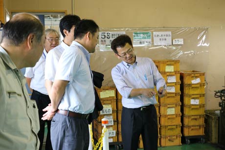  刃物工房のの見学も