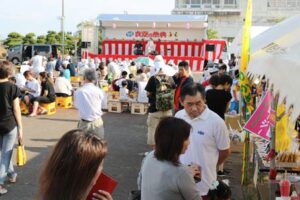 19日に燕市粟生津地区で開かれた「粟生津まつり」