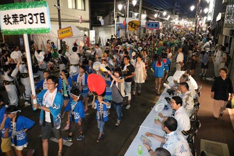 第44回飛燕夏まつり2日目の燕ばやし大会