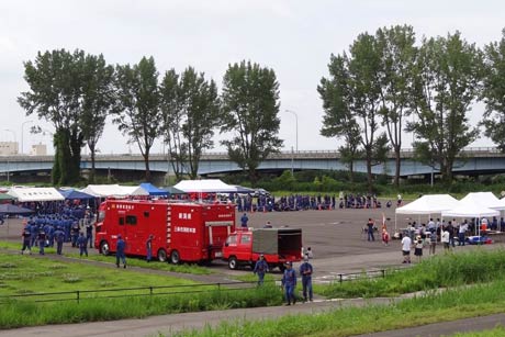 初めて三条防災ステーションを会場に開かれた