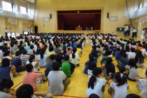 一ノ木戸小学校の1学期の終業式